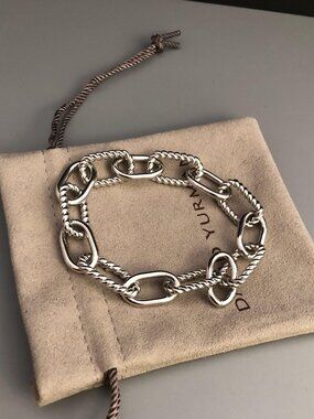 David Yurman Link Bracelets in S 925 Sterling Silver 19 CM